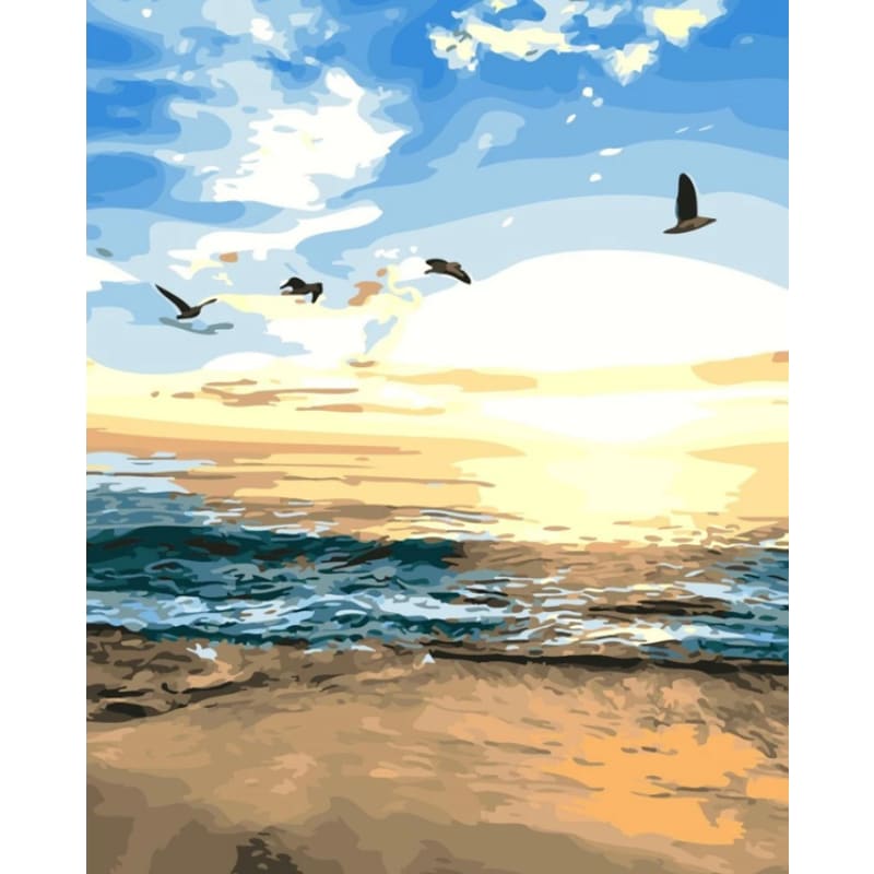 Seascape Landscape Beach Summer DIY Paint By Numbers Kits