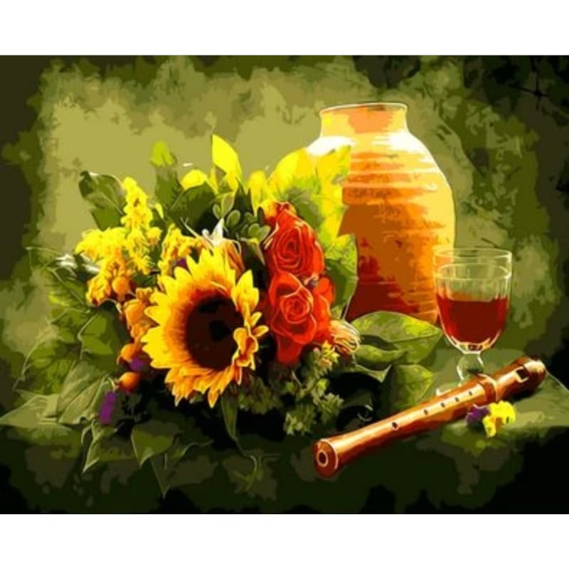 Sunflower Diy Paint By Numbers Kits ZXQ620 - NEEDLEWORK KITS