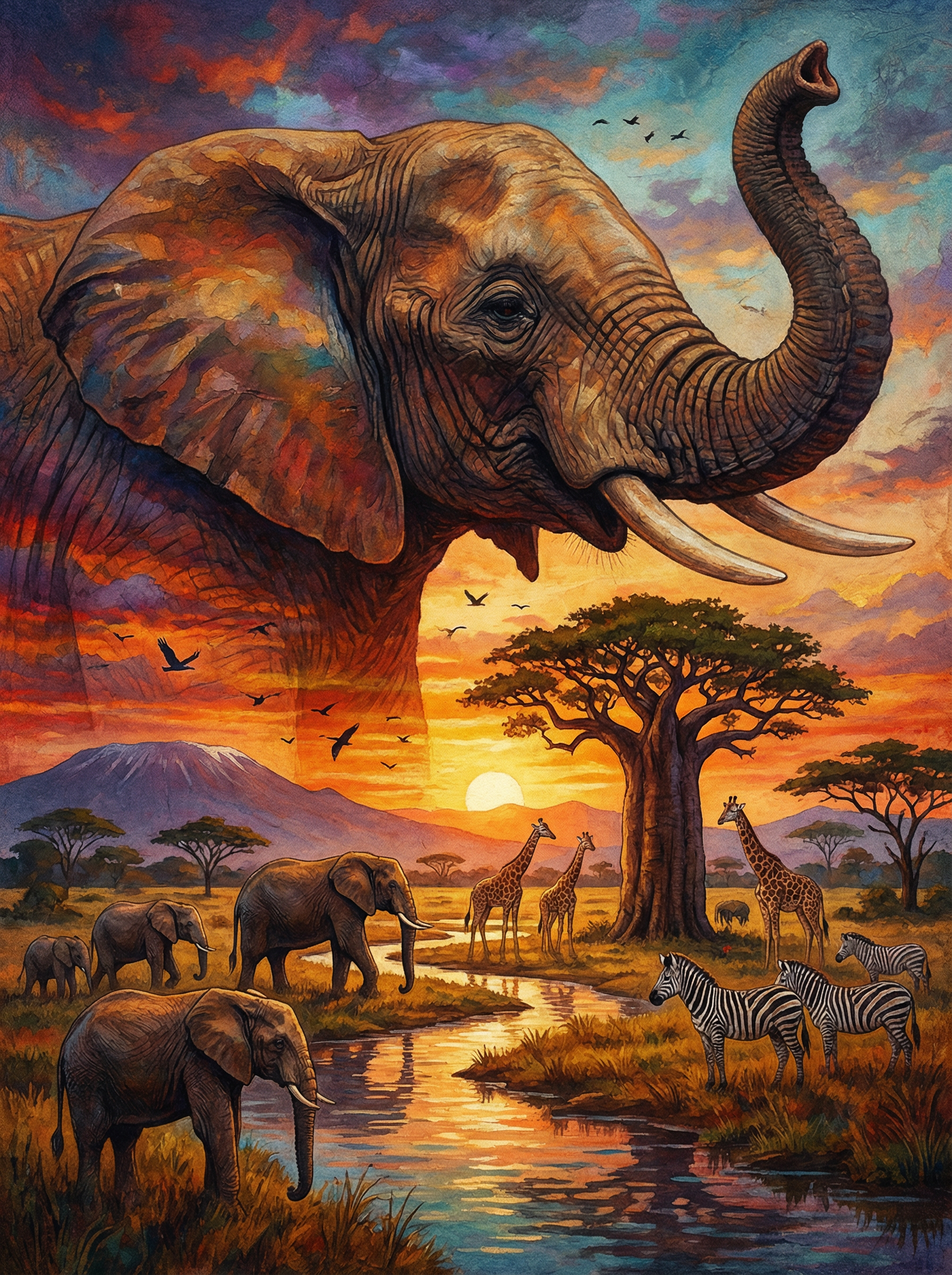 Savanna of Giants (80 Colors)