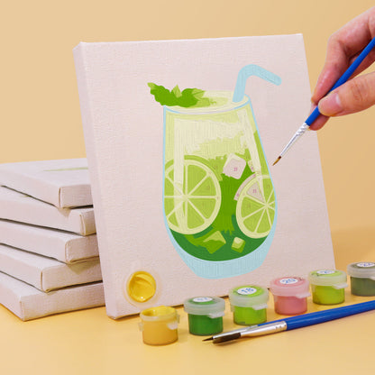 6 Mini Paintings - Cocktail Set