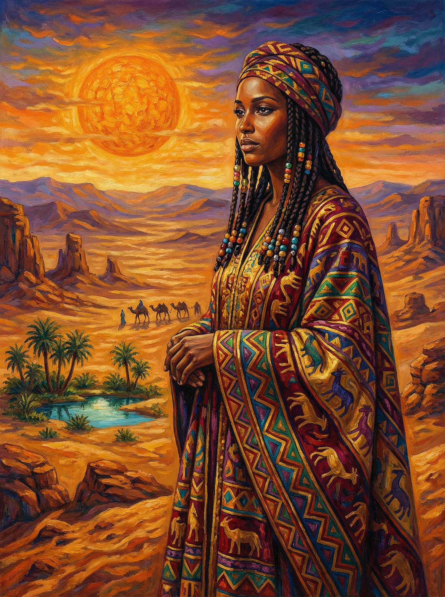 Desert Queen at Sunset (80 Colors)