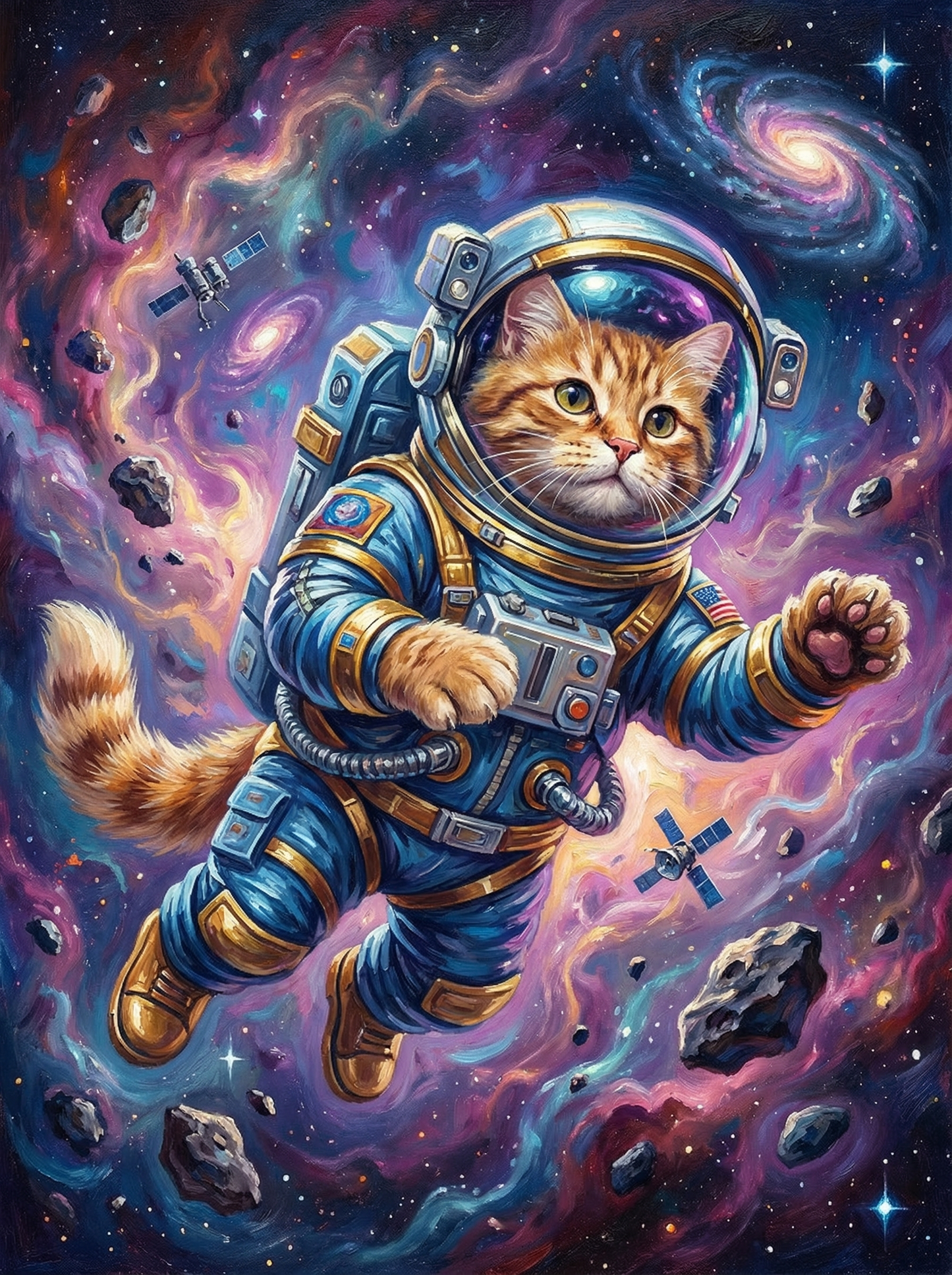 Cosmic Explorer Cat (120 Colors)