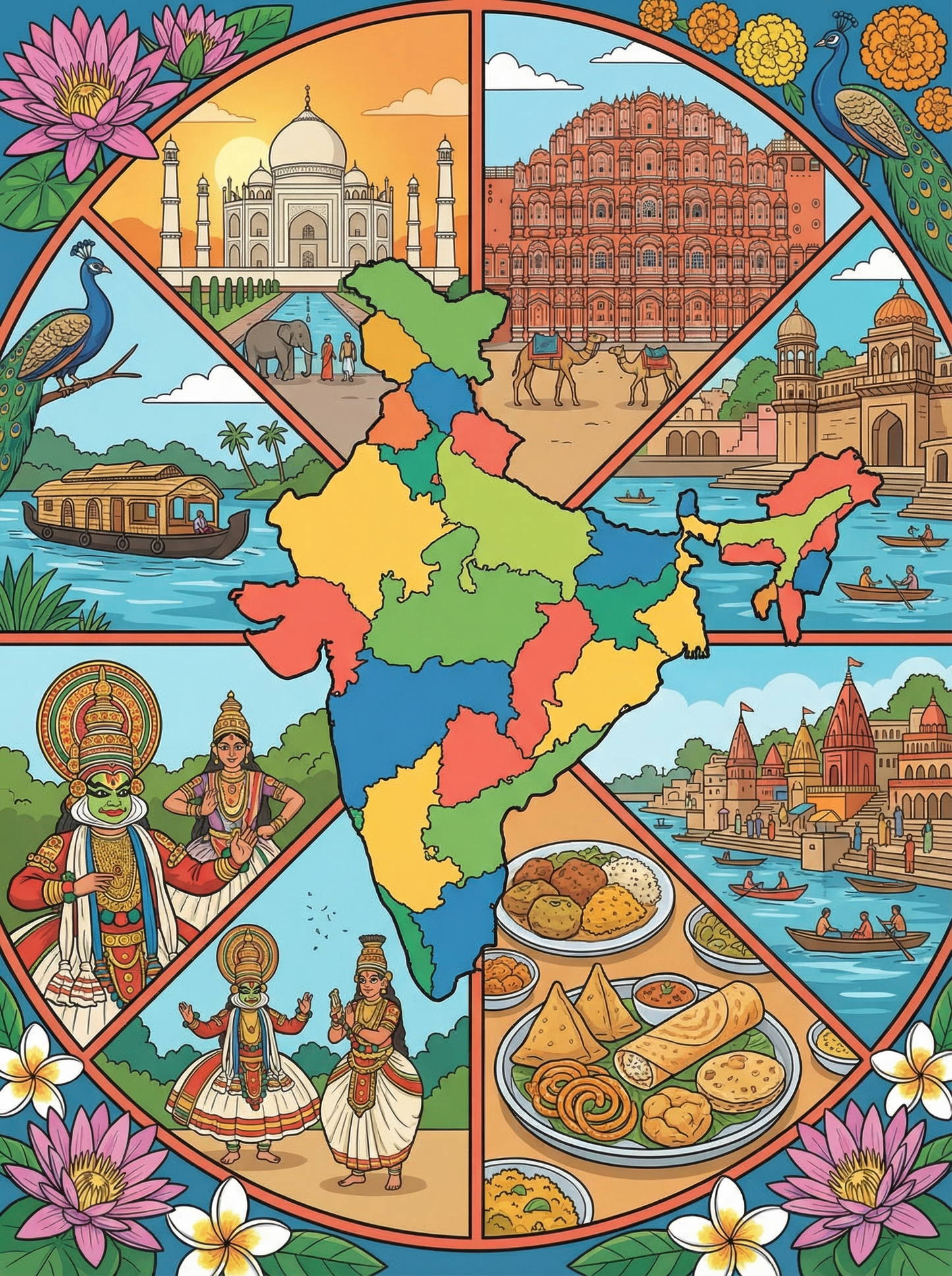 India Cultural Mosaic (120 Colors)