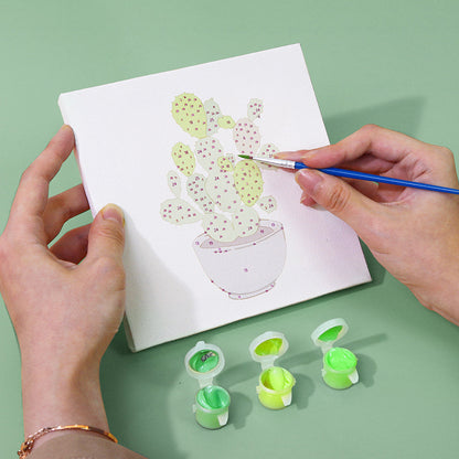 9 Mini Paintings – Indoor Plants Set | Paint by Numbers