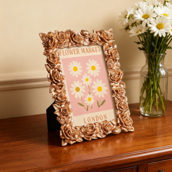 Mini Painting with Picture Frame – Flower Market London