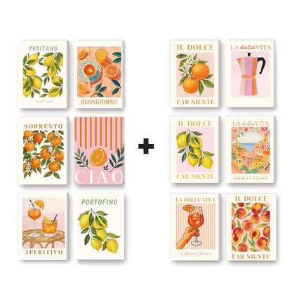 12 Mini Paintings | La Dolce Vita Bundle