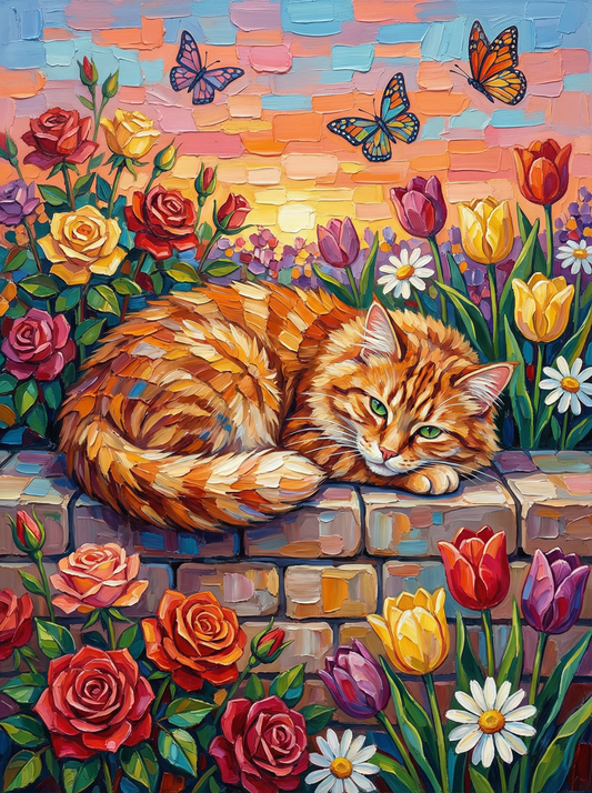 Garden Wall Cat (80 Colors)