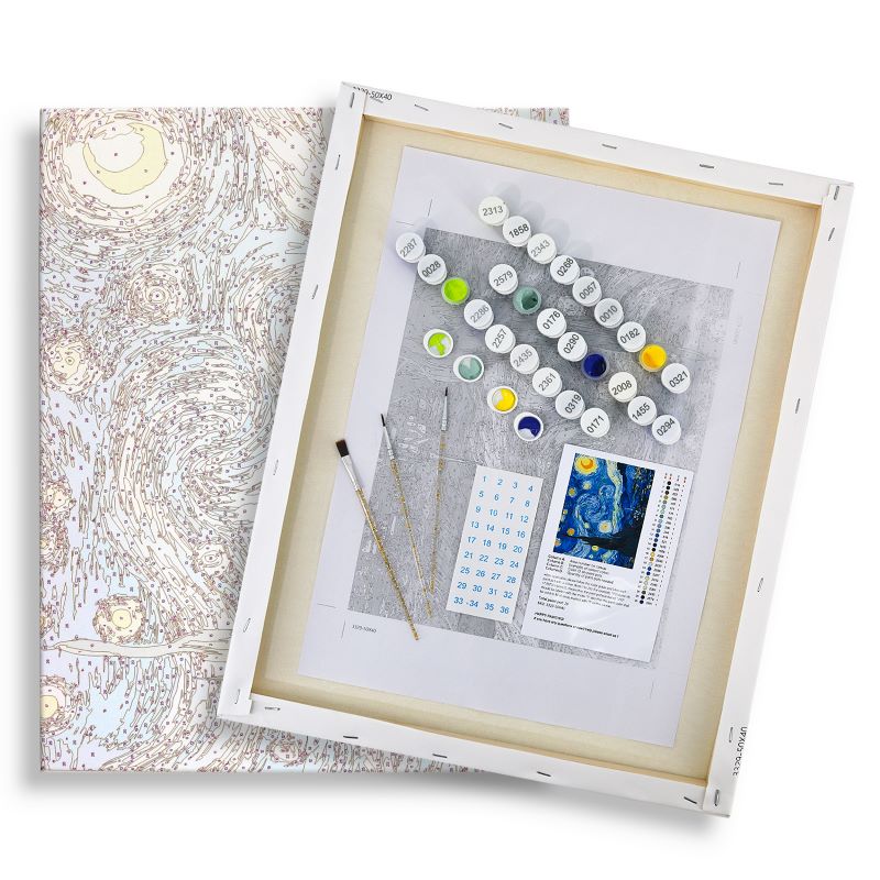 Mini Paint by Number with Frame - Cool Giraffe with Flowers