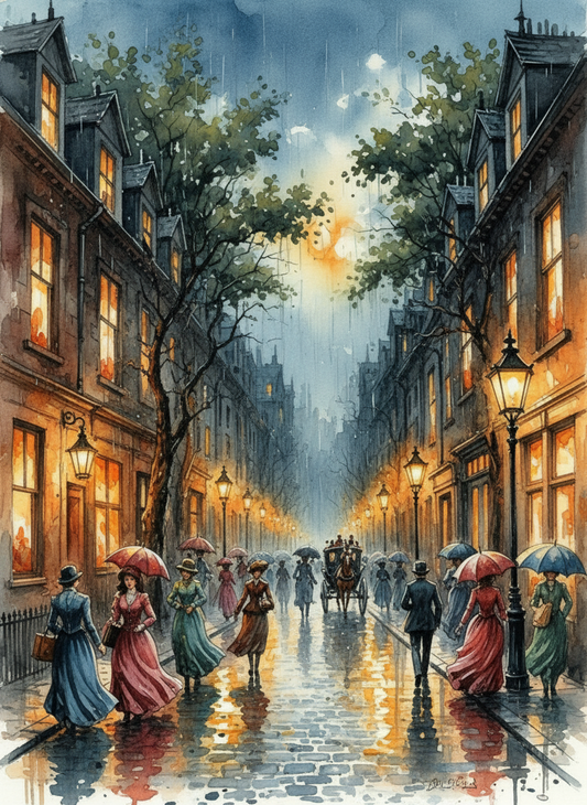 Evening Rain in London