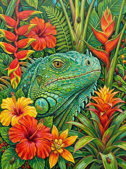 Tropical Iguana Bloom (120 Colors)