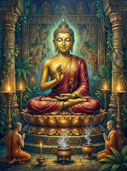 Golden Buddha Serenity (120 Colors)