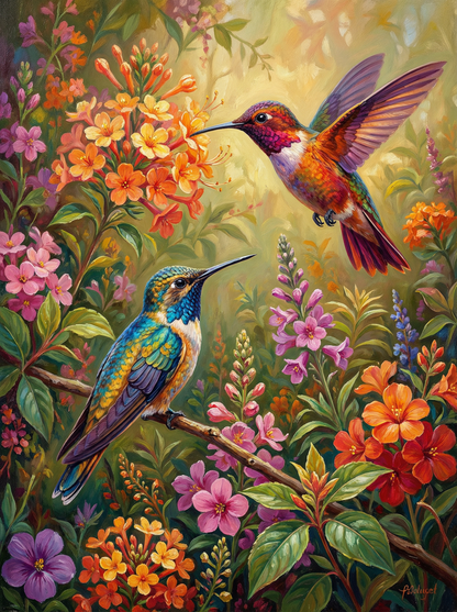 Hummingbird Blossom Serenade (80 Colors)