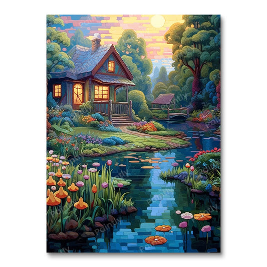 Cottage by the Pond