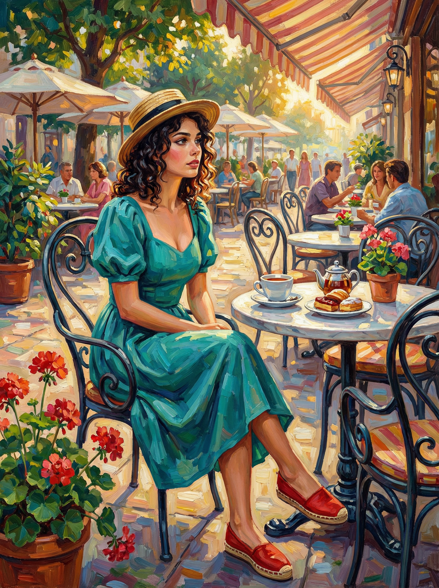 Café Under the Summer Canopy (120 Colors)