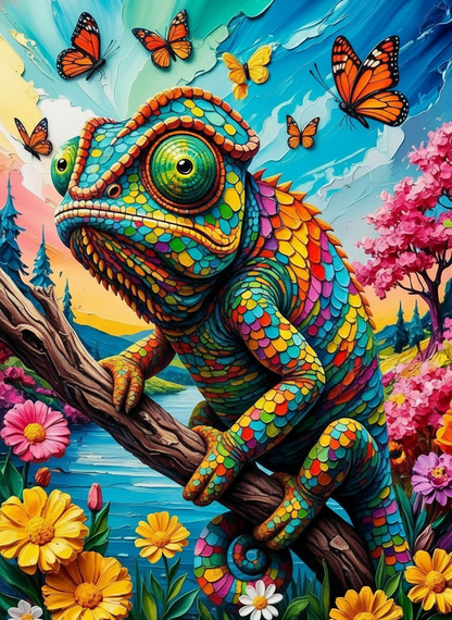 Rainbow Lizard Garden (120 Colors)