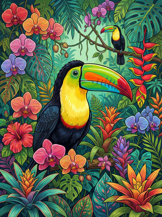 Tropical Jungle Toucan (120 Colors)