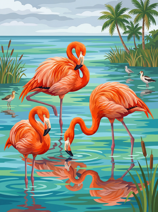Tropical Flamingo Lagoon