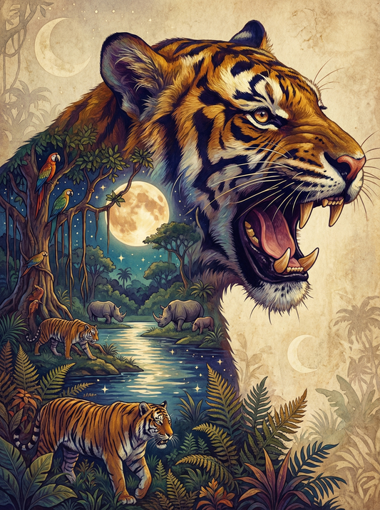 Moonlit Tiger Roar (120 Colors)