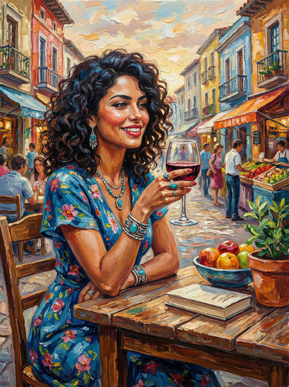 Mediterranean Wine Street (80 Colors)