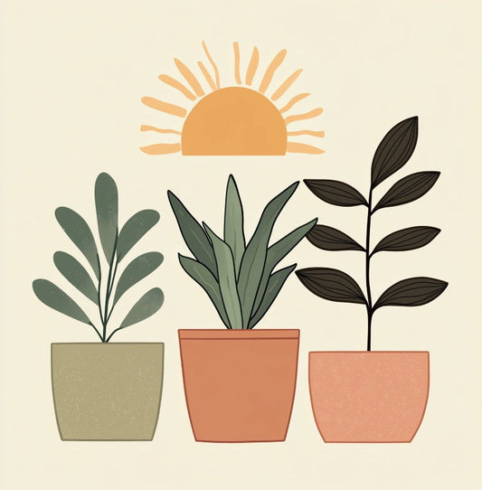 Mini Paint by Number with Frame - 3 Plants