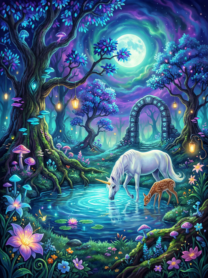 Moonlit Enchanted Glade (120 Colors)