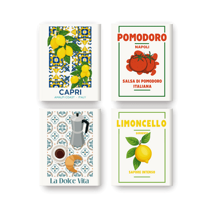 4 Mini Paintings - Italian Flavor Set