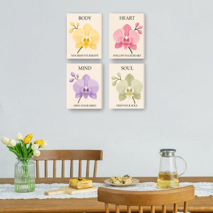 4 Mini Paintings - Feed your Soul Set