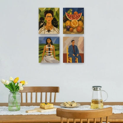 4 Mini Paintings - Frida's Creations Set