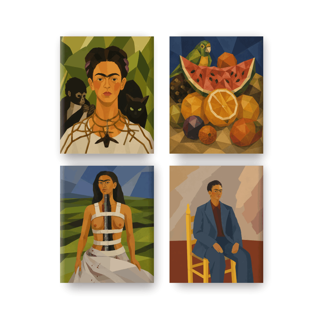 4 Mini Paintings - Frida's Creations Set