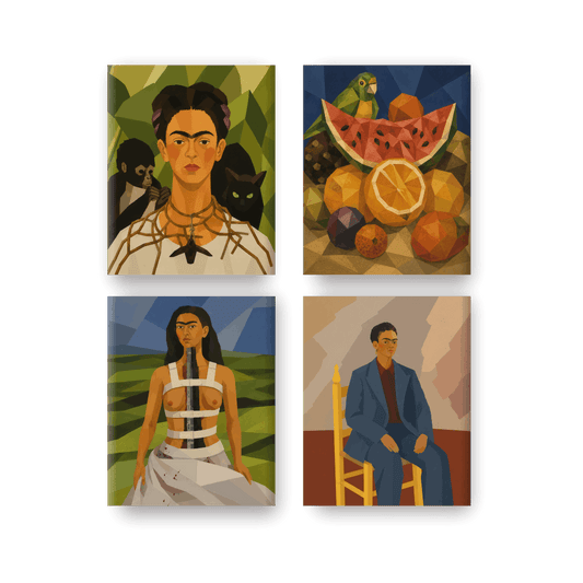 4 Mini Paintings - Frida's Creations Set
