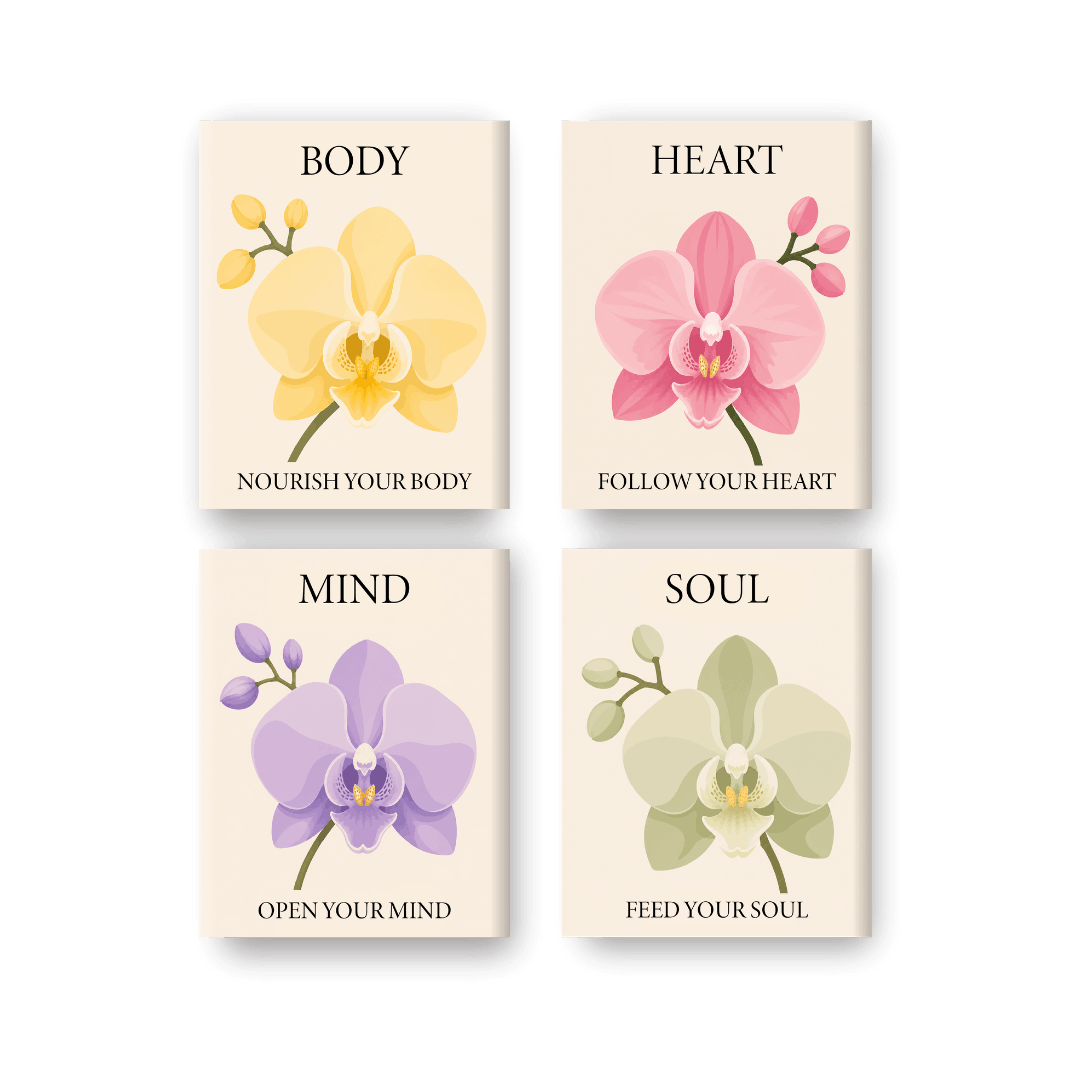 4 Mini Paintings - Feed your Soul Set