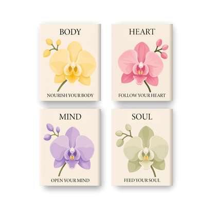 4 Mini Paintings - Feed your Soul Set