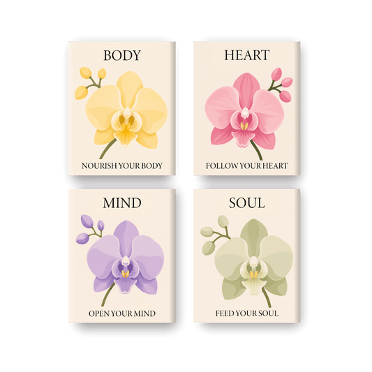 4 Mini Paintings - Feed your Soul Set