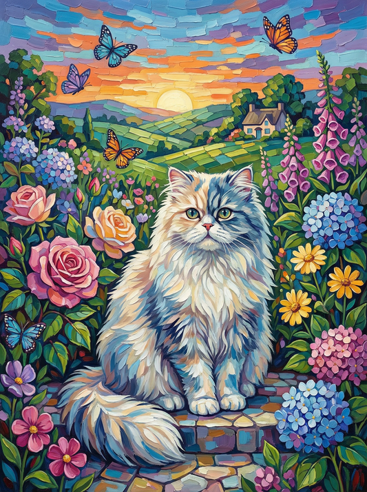 Butterfly Meadow Cat (120 Colors)