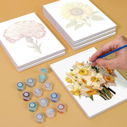 6 Mini Paintings - Flowers Set 2.0