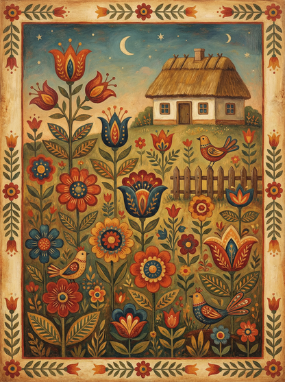 Folk Meadow Whimsy