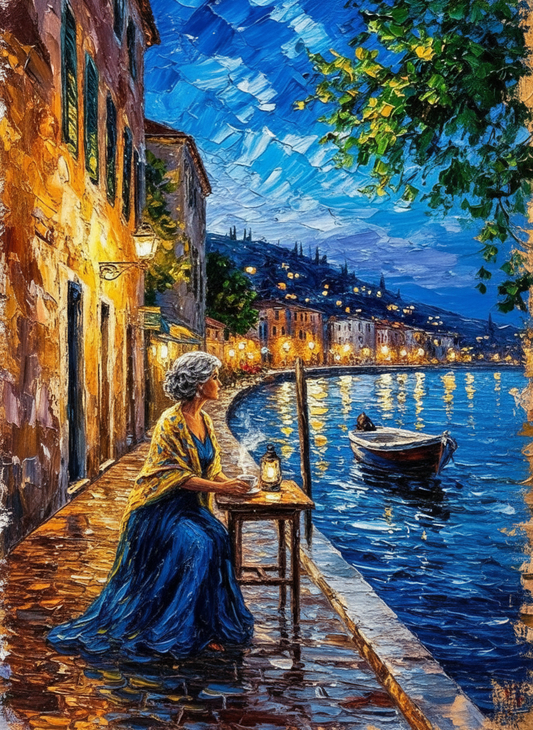 Evening Reflections by the Bay