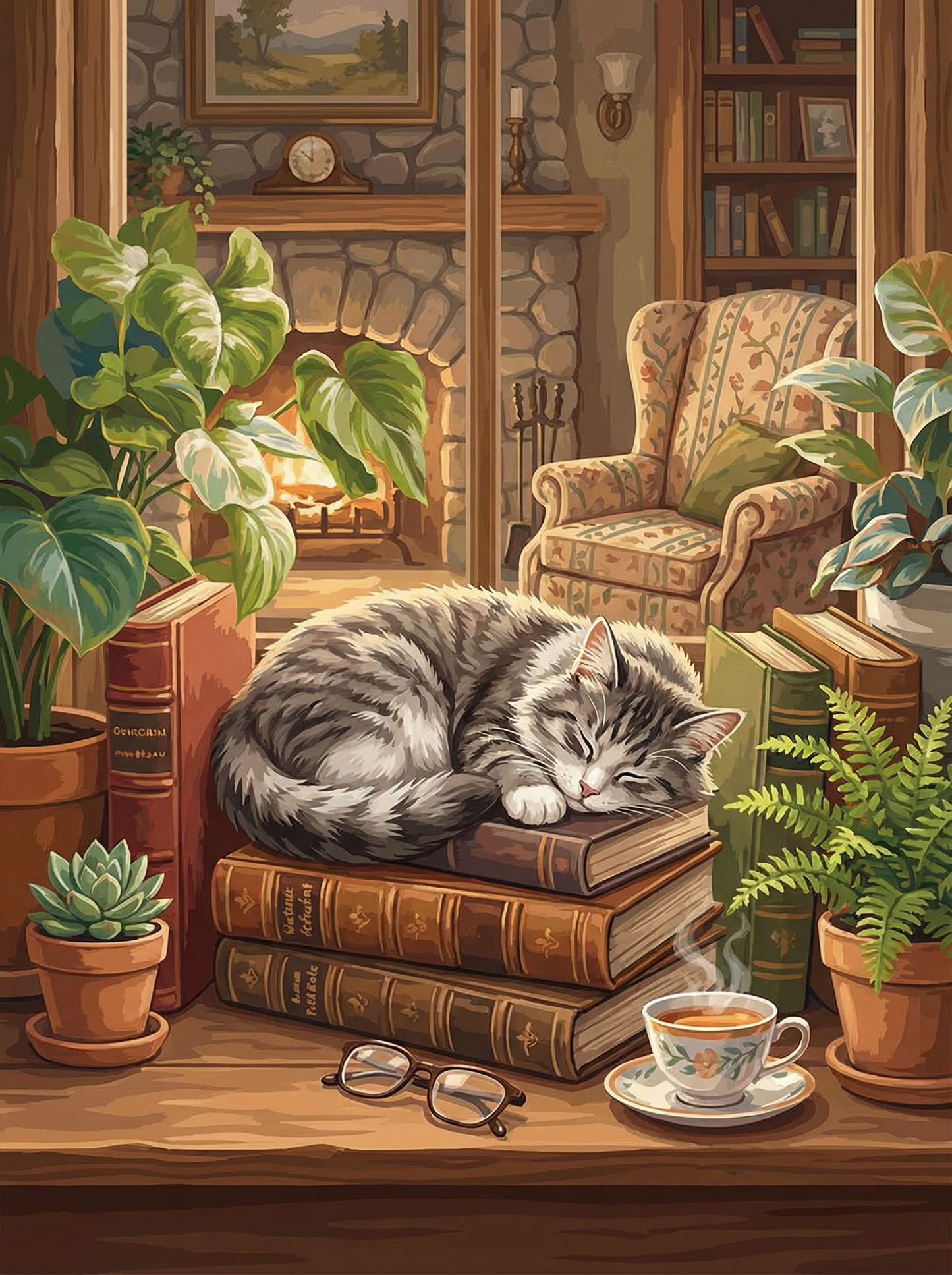 Library Cat Slumber