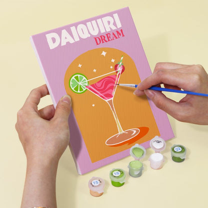 6 Mini Paintings - Sip & Paint Cocktail Set