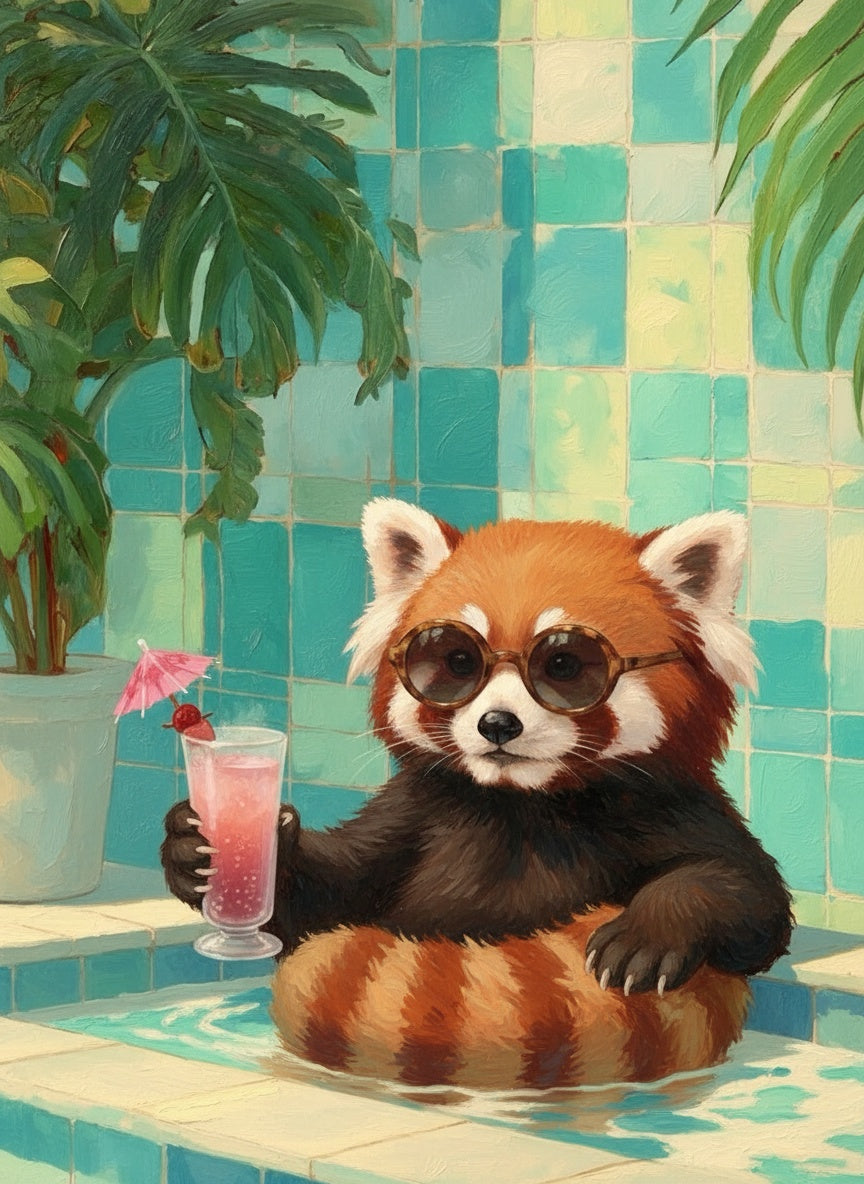 Poolside Panda