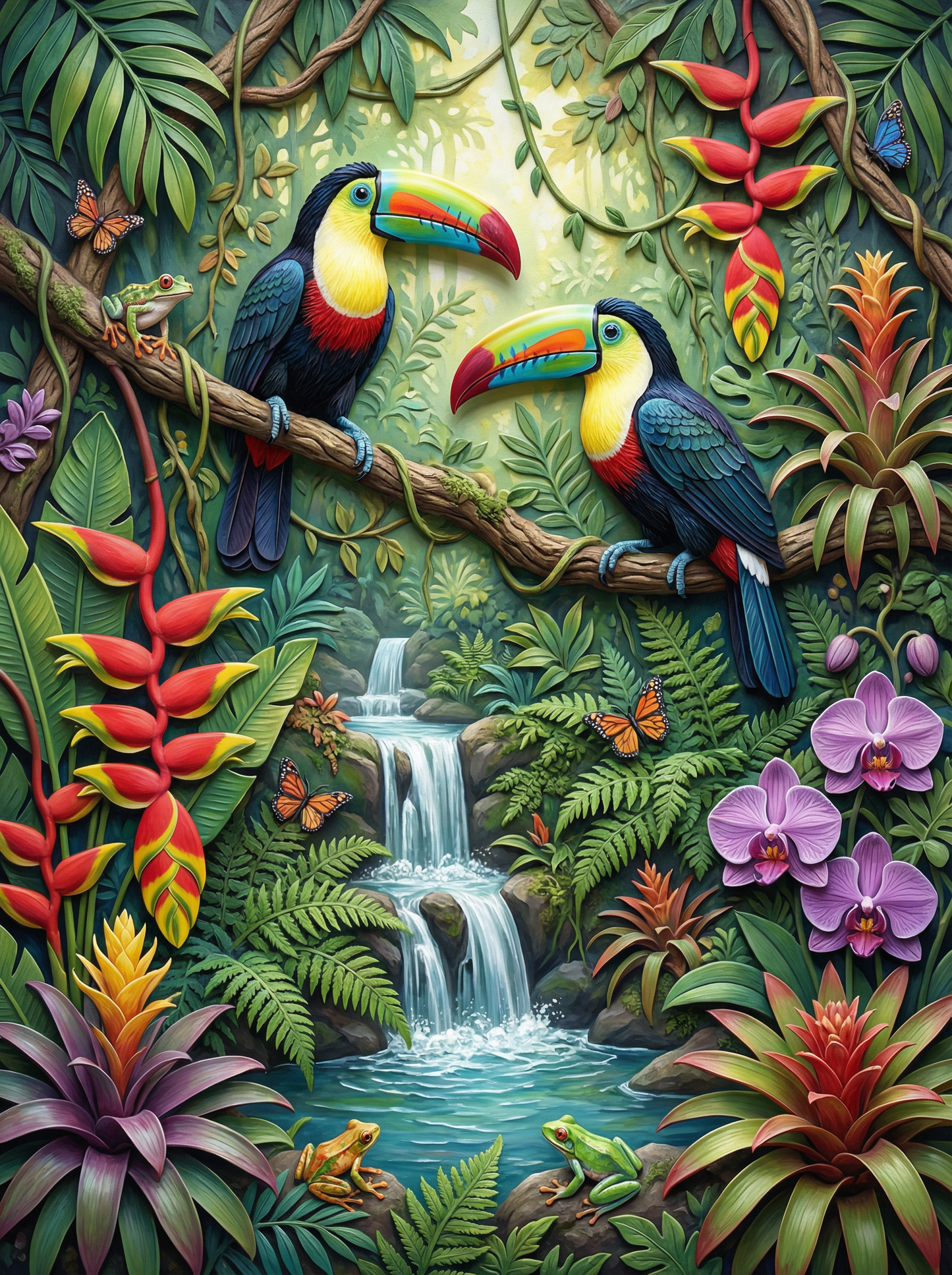 Toucan Falls Paradise (120 Colors)