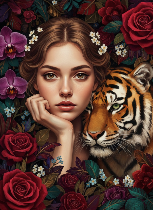 Tiger and Rose Garden (120 Colors)