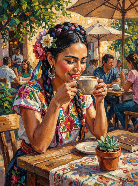 Sunlit Café in Bloom (120 Colors)