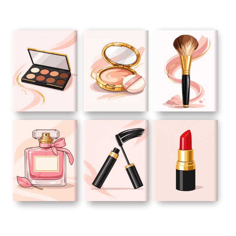 6 Mini Paintings - Makeup Set