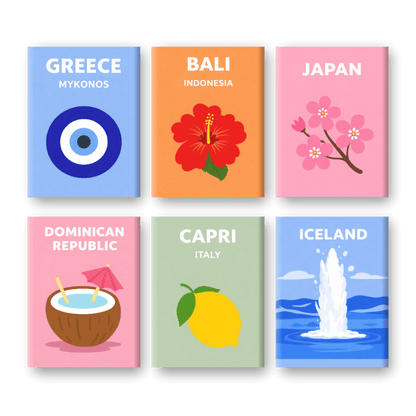 6 Mini Paintings - Around The World Set