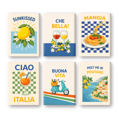 6 Mini Paintings - Italian Buona Vita Set