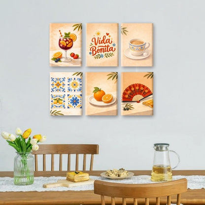 6 Mini Paintings - Spanish Vida Bonita Set