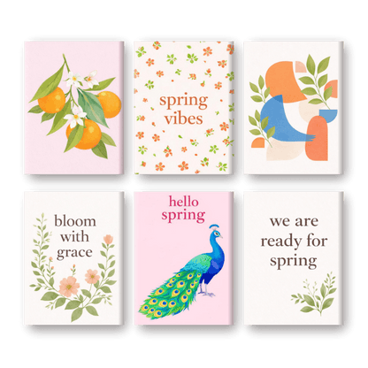 6 Mini Paintings - Spring Vibes Set