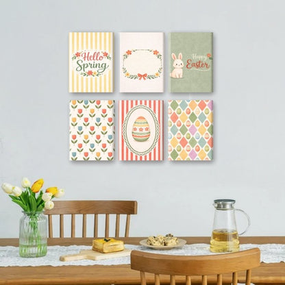 6 Mini Paintings - Spring & Easter Set