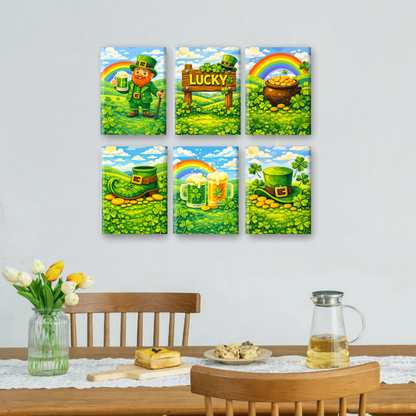 6 Mini Paintings - Lucky Days Set